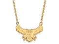 14k Yellow Gold Logoart Rice University Large Pendant Necklace