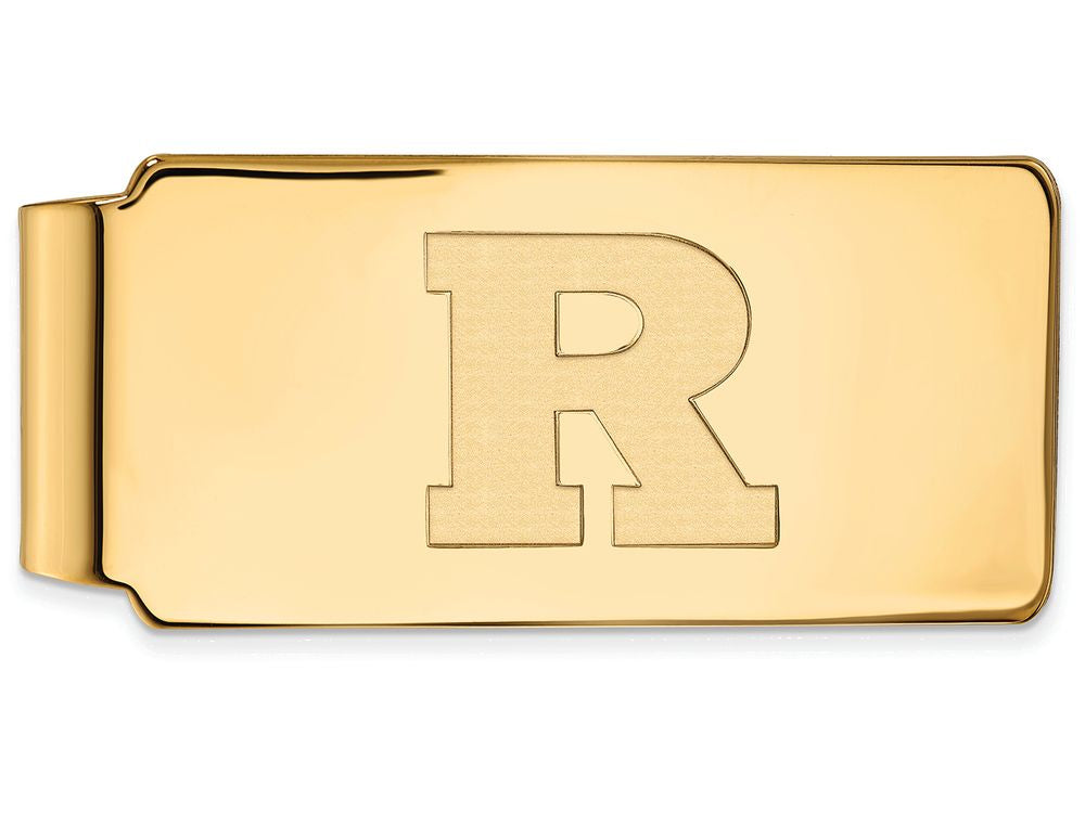 14k Yellow Gold Logoart Rutgers Money Clip
