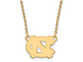 14k Yellow Gold Logoart University Of North Carolina Small Pendant Necklace