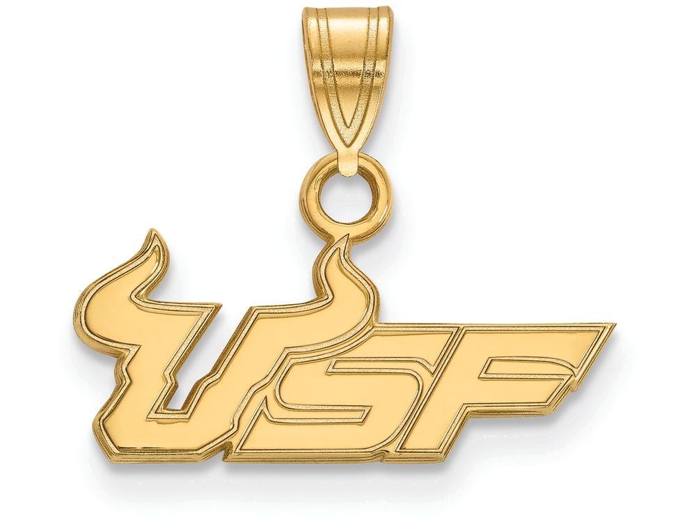 14k Yellow Gold Logoart University Of South Florida Small Pendant