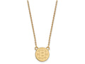14k Yellow Gold Nhl Logoart Boston Bruins Small Pendant Necklace