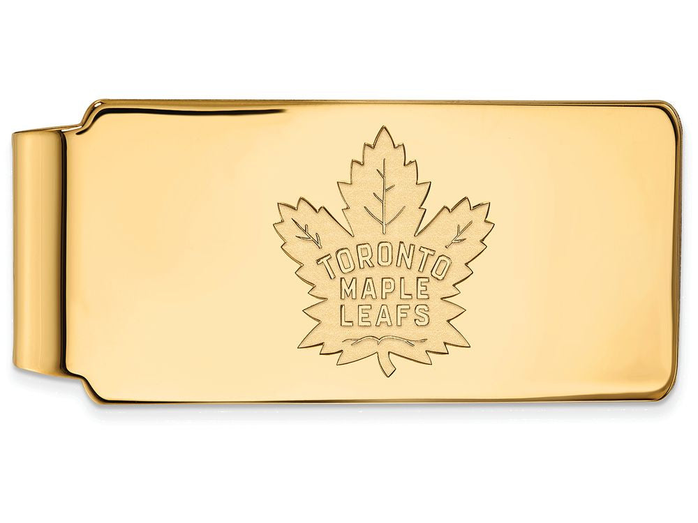 14k Yellow Gold Nhl Logoart Toronto Maple Leafs Money Clip