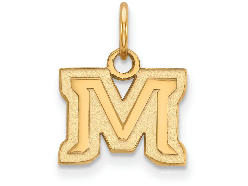 14k Yellow Gold Logoart Montana State University Extra Small Pendant