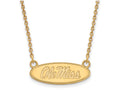 14k Yellow Gold Logoart University Of Mississippi Small Pendant Necklace