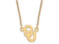 14k Yellow Gold Logoart Oklahoma Small Pendant Necklace