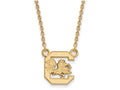 14k Yellow Gold Logoart University Of South Carolina Small Pendant Necklace
