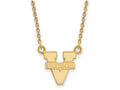14k Yellow Gold Logoart University Of Virginia Small Pendant Necklace