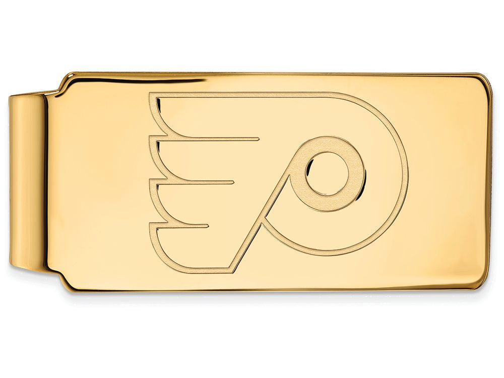 14k Yellow Gold Nhl Logoart Philadelphia Flyers Money Clip
