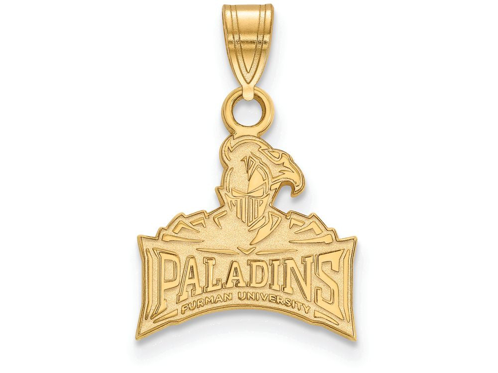 14k Yellow Gold Logoart Furman University Small Pendant