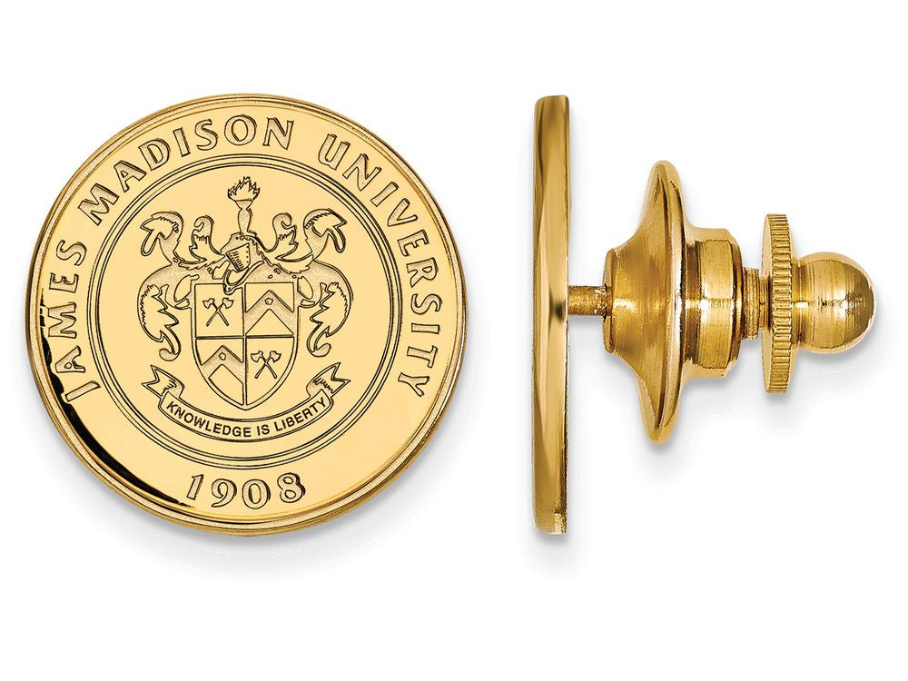 14k Yellow Gold Logoart James Madison University Crest Lapel Pin