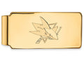 14k Yellow Gold Nhl Logoart San Jose Sharks Money Clip