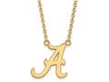 14k Yellow Gold Logoart University Of Alabama Large Pendant Necklace