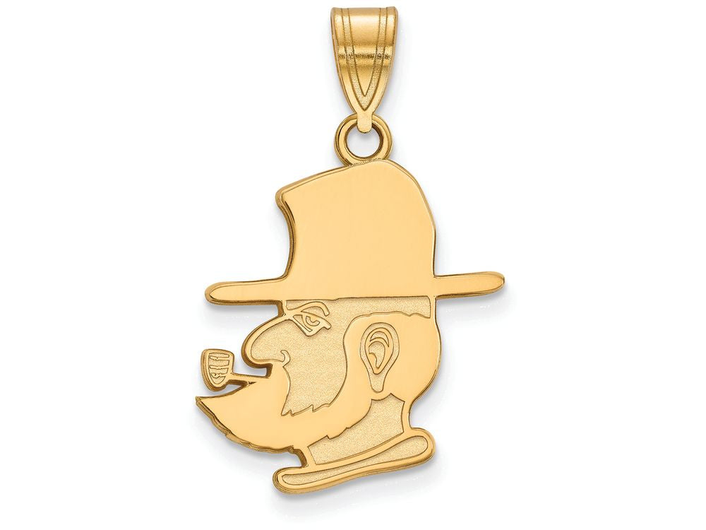 14k Yellow Gold Logoart Appalachian State University Large Pendant