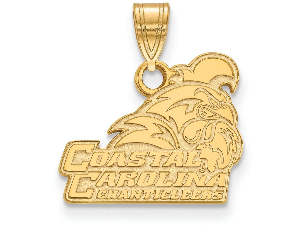 14k Yellow Gold Logoart Coastal Carolina University Small Pendant