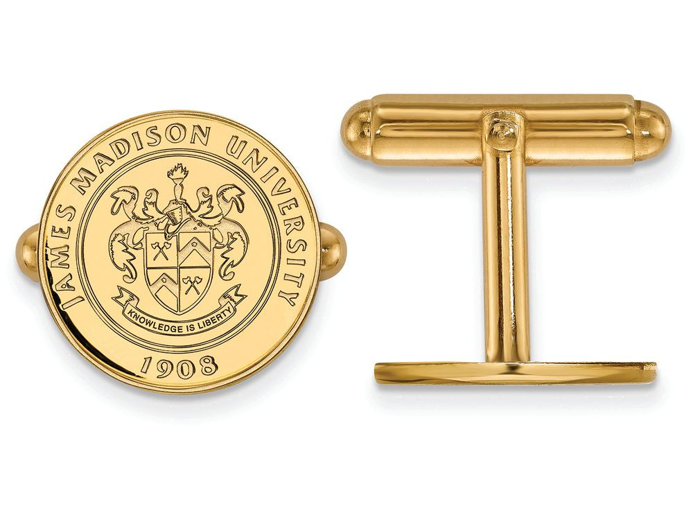 14k Yellow Gold Logoart James Madison University Crest Cuff Link