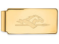 14k Yellow Gold Logoart Longwood University Money Clip