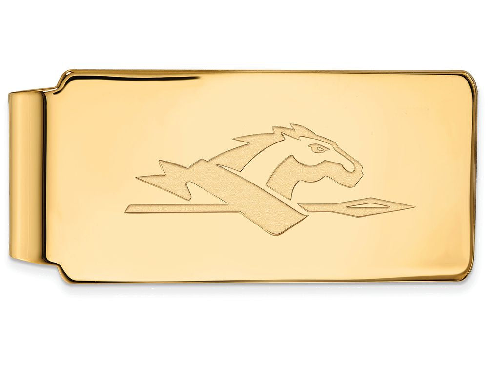 14k Yellow Gold Logoart Longwood University Money Clip