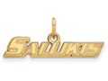 14k Yellow Gold Logoart Southern Illinois University Extra Small Pendant