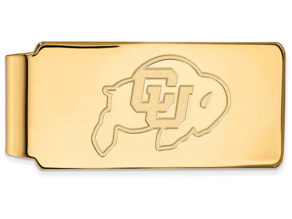 14k Yellow Gold Logoart University Of Colorado Money Clip