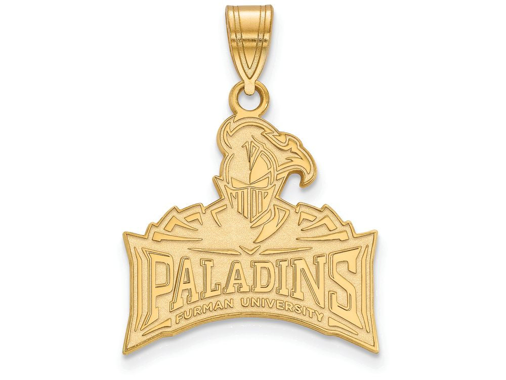 14k Yellow Gold Logoart Furman University Large Pendant