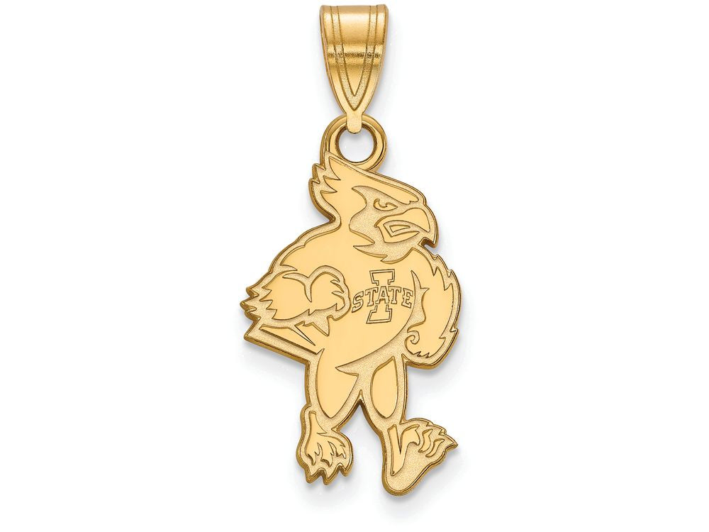 14k Yellow Gold Logoart Iowa State University Large Pendant