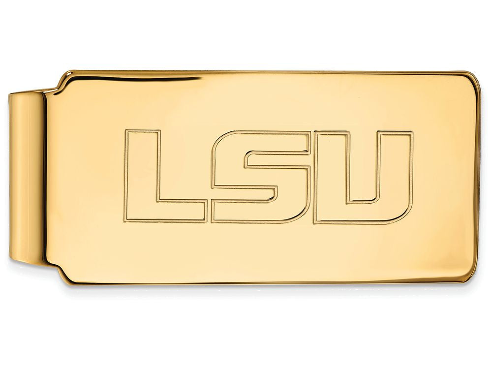 14k Yellow Gold Logoart Louisiana State University Money Clip