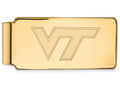 14k Yellow Gold Logoart Virginia Tech Money Clip