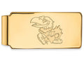 14k Yellow Gold Logoart University Of Kansas Money Clip