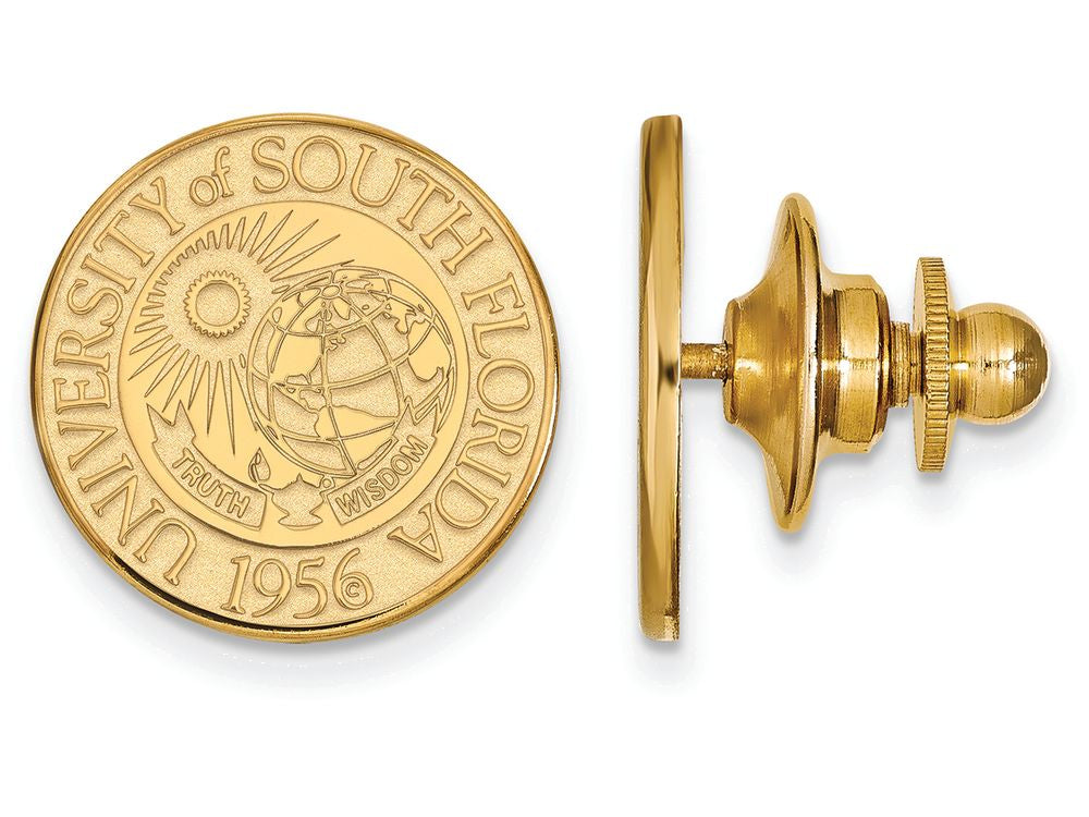 14k Yellow Gold Logoart University Of South Florida Crest Lapel Pin