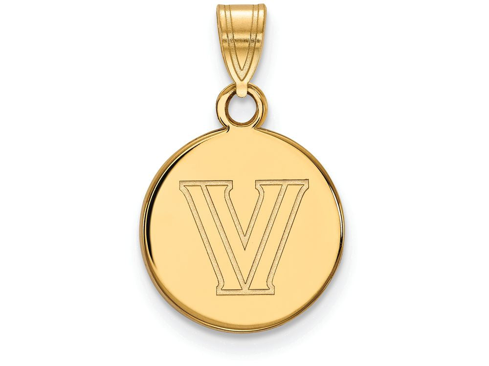 14k Yellow Gold Logoart Villanova University Small Disc Pendant