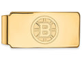 14k Yellow Gold Nhl Logoart Boston Bruins Money Clip
