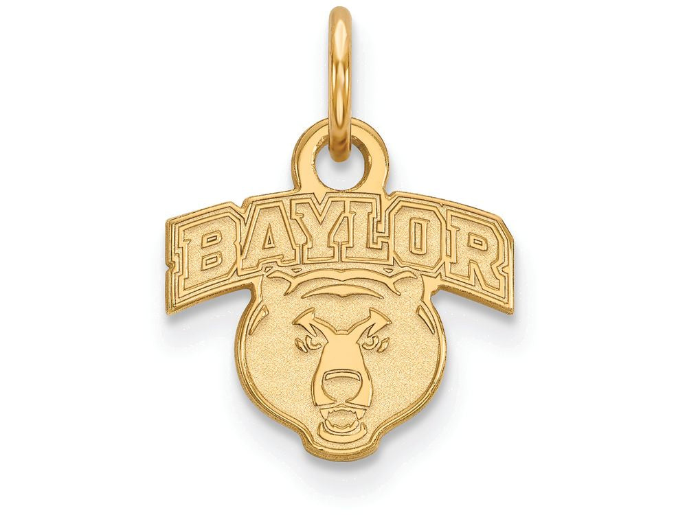 14k Yellow Gold Logoart Baylor University Extra Small Pendant