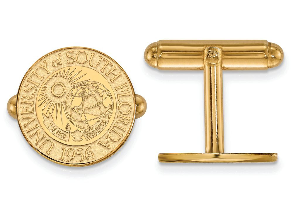 14k Yellow Gold Logoart University Of South Florida Crest Cuff Link