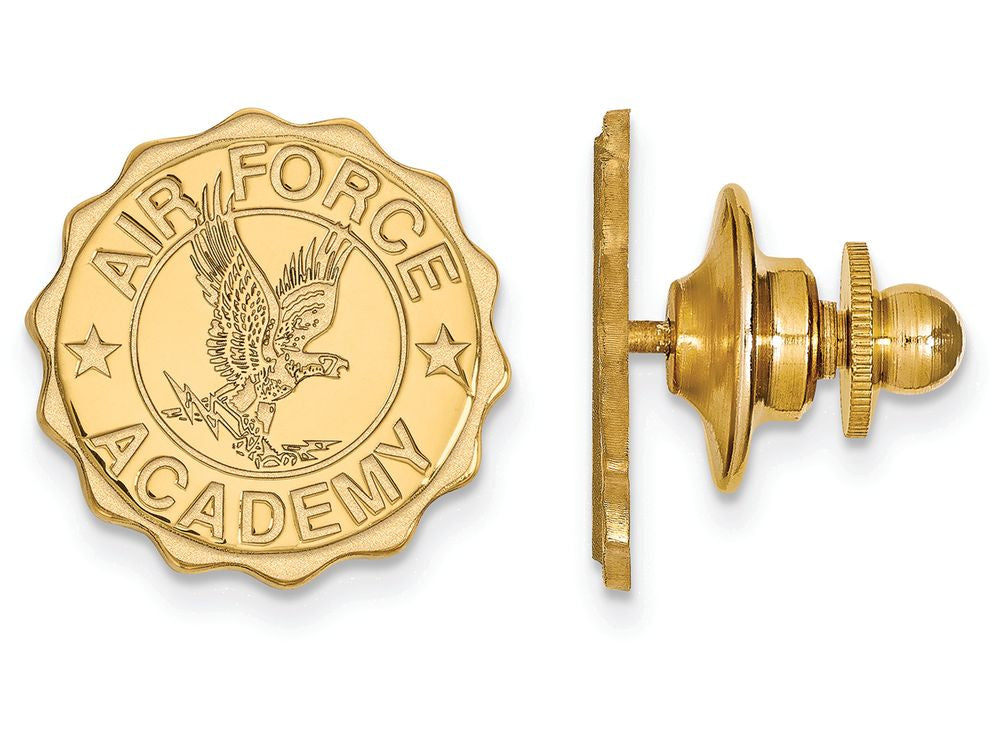 14k Yellow Gold Logoart United States Air Force Academy Crest Lapel Pin