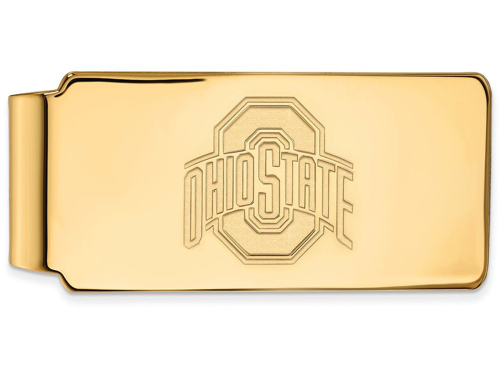 14k Yellow Gold Logoart Ohio State University Money Clip