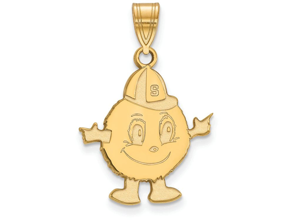 14k Yellow Gold Logoart Syracuse University Large Pendant