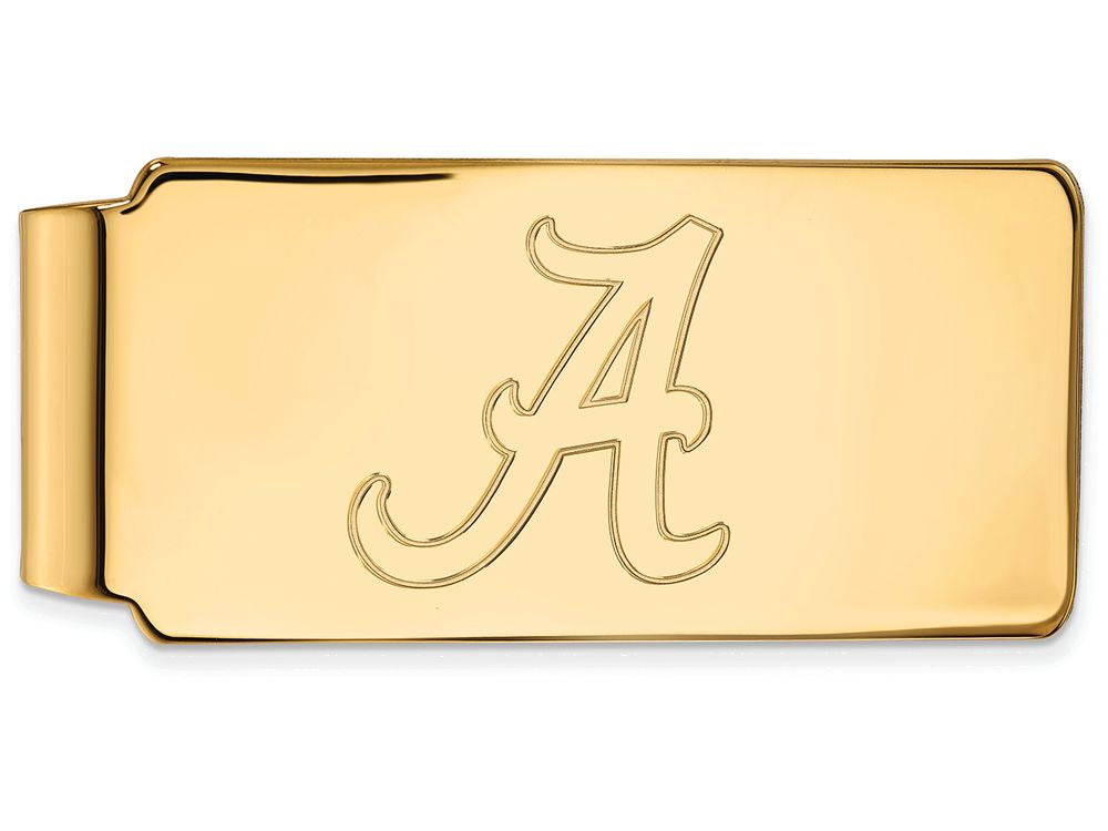 14k Yellow Gold Logoart University Of Alabama Money Clip