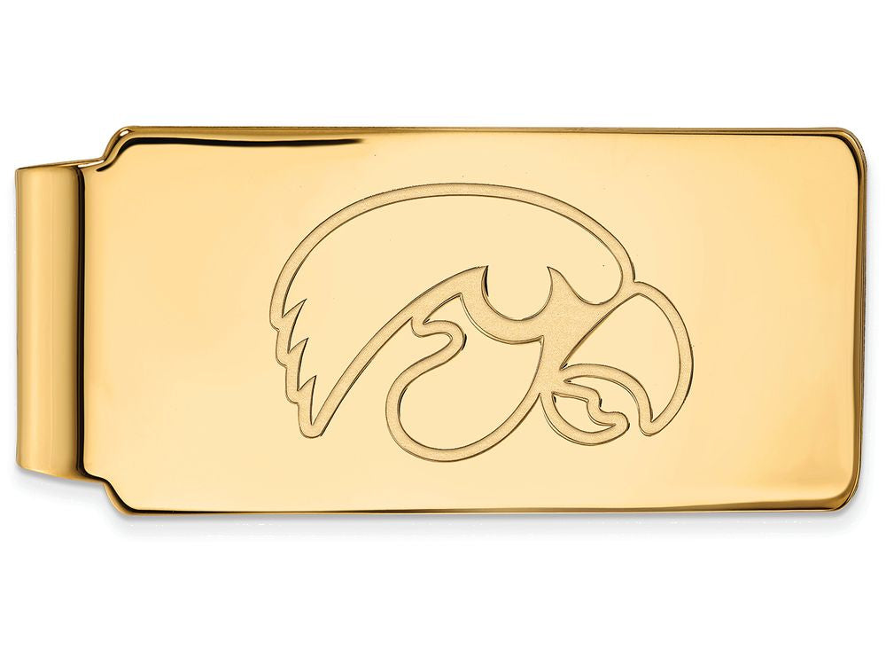 14k Yellow Gold Logoart University Of Iowa Money Clip