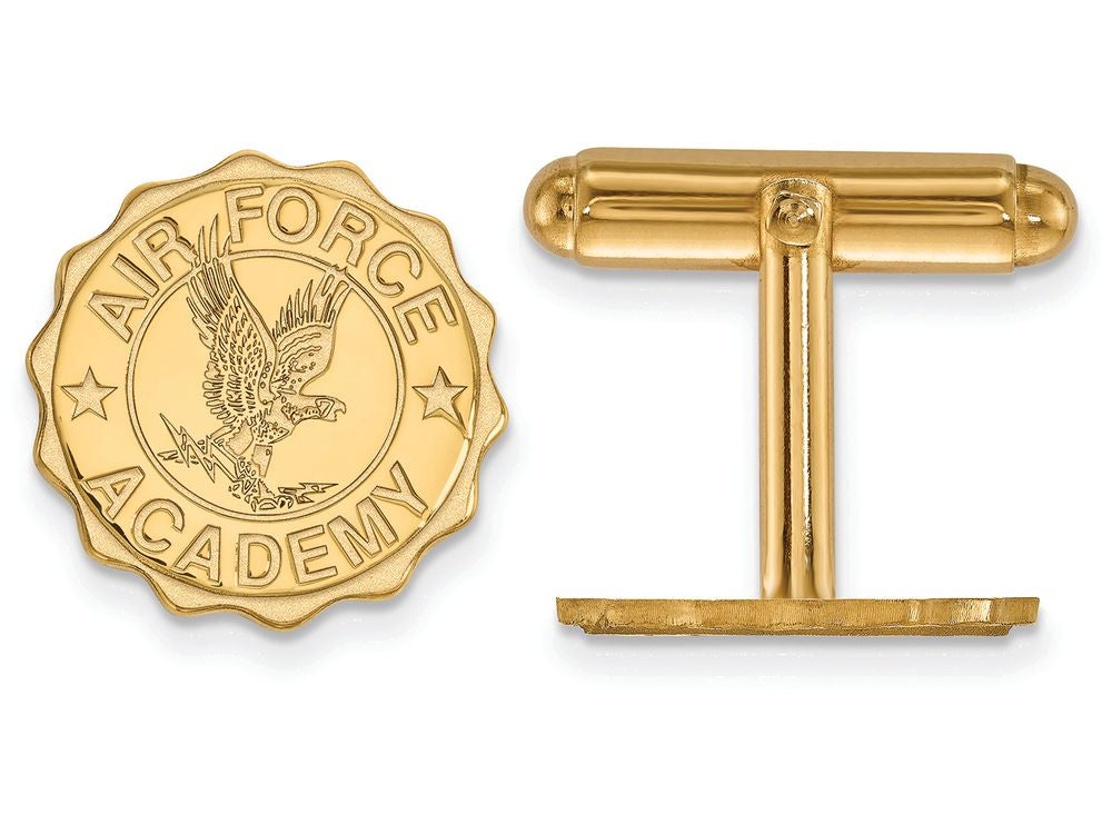 14k Yellow Gold Logoart United States Air Force Academy Crest Cuff Link