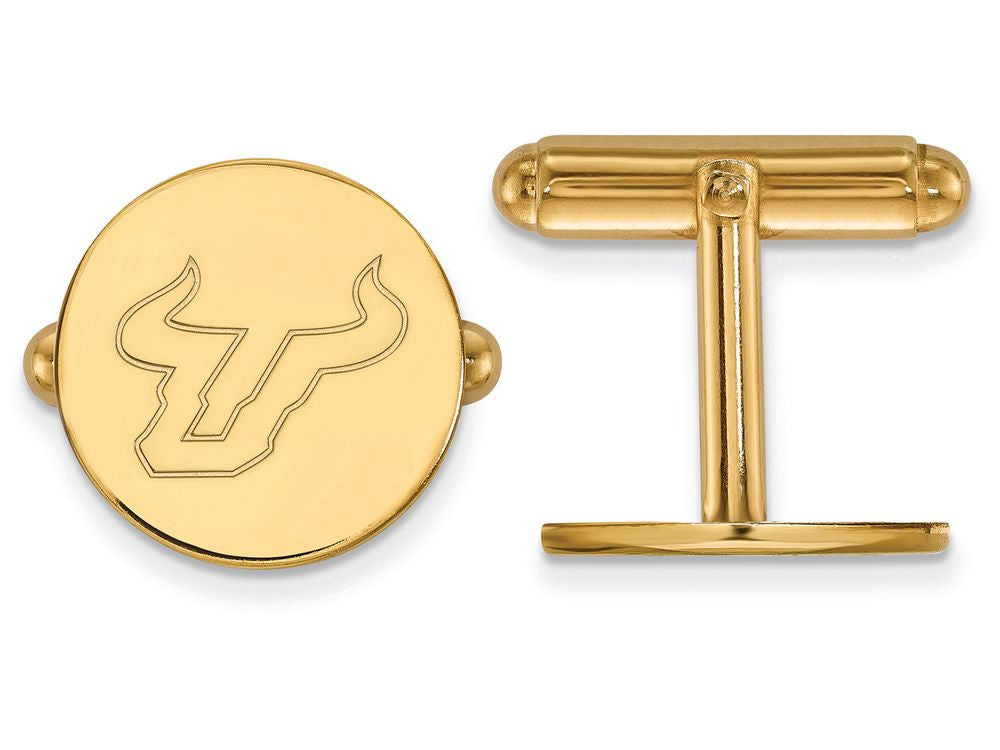 14k Yellow Gold Logoart University Of South Florida Cuff Links