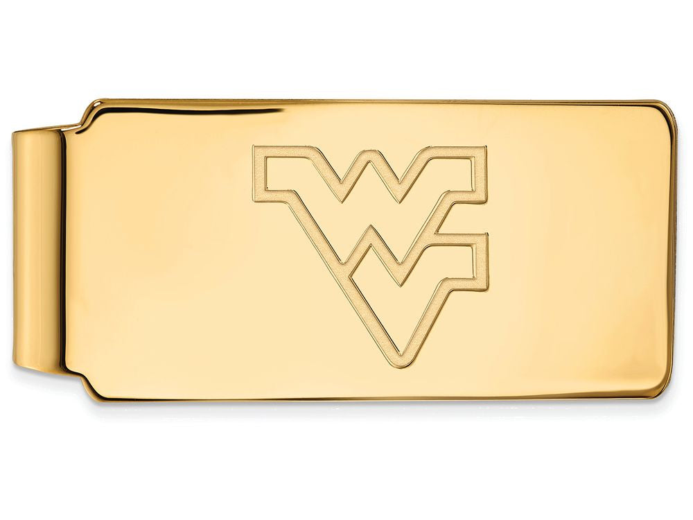 14k Yellow Gold Logoart West Virginia University Money Clip
