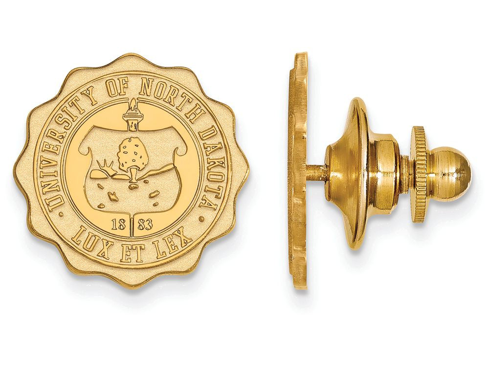 14k Yellow Gold Logoart University Of North Dakota Crest Lapel Pin