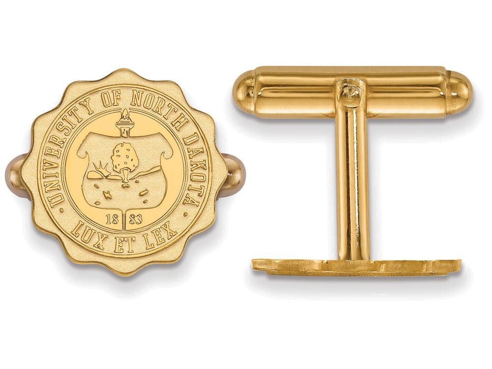14k Yellow Gold Logoart University Of North Dakota Crest Cuff Link