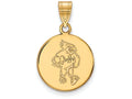 14k Yellow Gold Logoart Iowa State University Medium Disc Pendant
