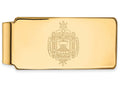 14k Yellow Gold Logoart Navy Money Clip Crest