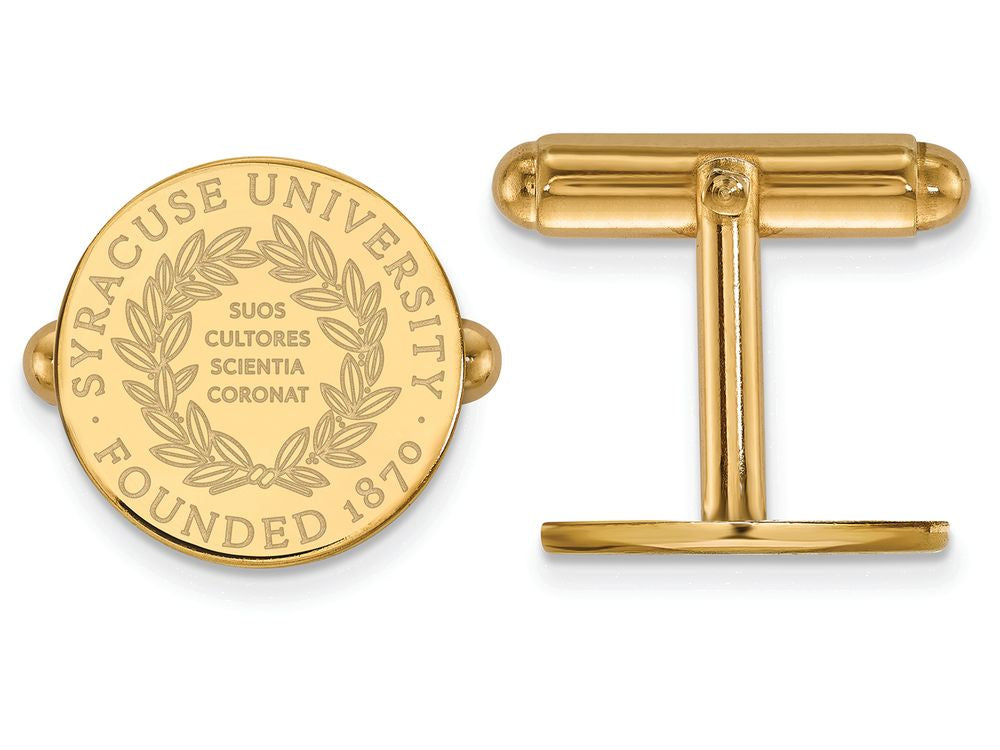 14k Yellow Gold Logoart Syracuse University Crest Cuff Link