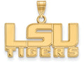 14k Yellow Gold Logoart Louisiana State University Small Pendant