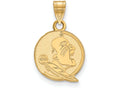 14k Yellow Gold LogoArt Florida State University Small Pendant