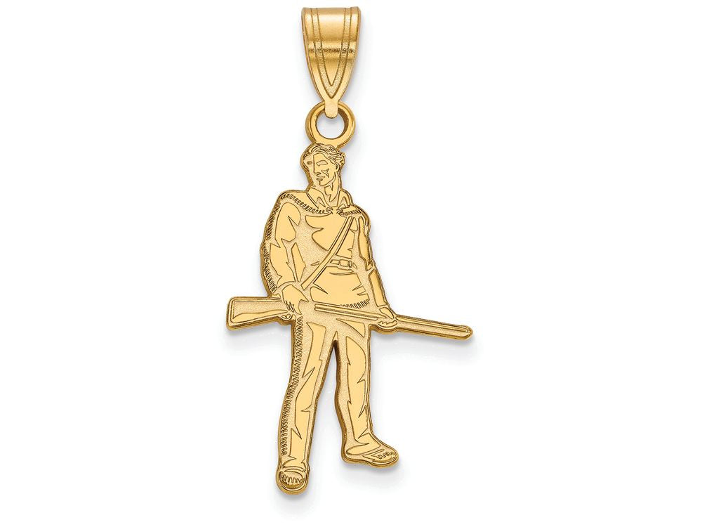 14k Yellow Gold Logoart West Virginia University Medium Pendant