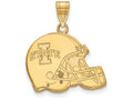14k Yellow Gold Logoart Iowa State University Football Helmet Pendant